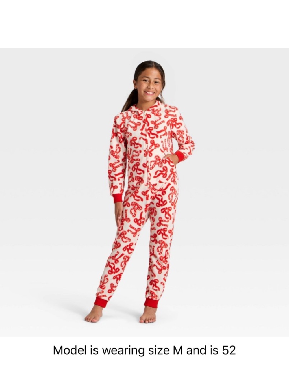 Girls' Bows Union Suit - Cat & Jack Red Size XLarge 14